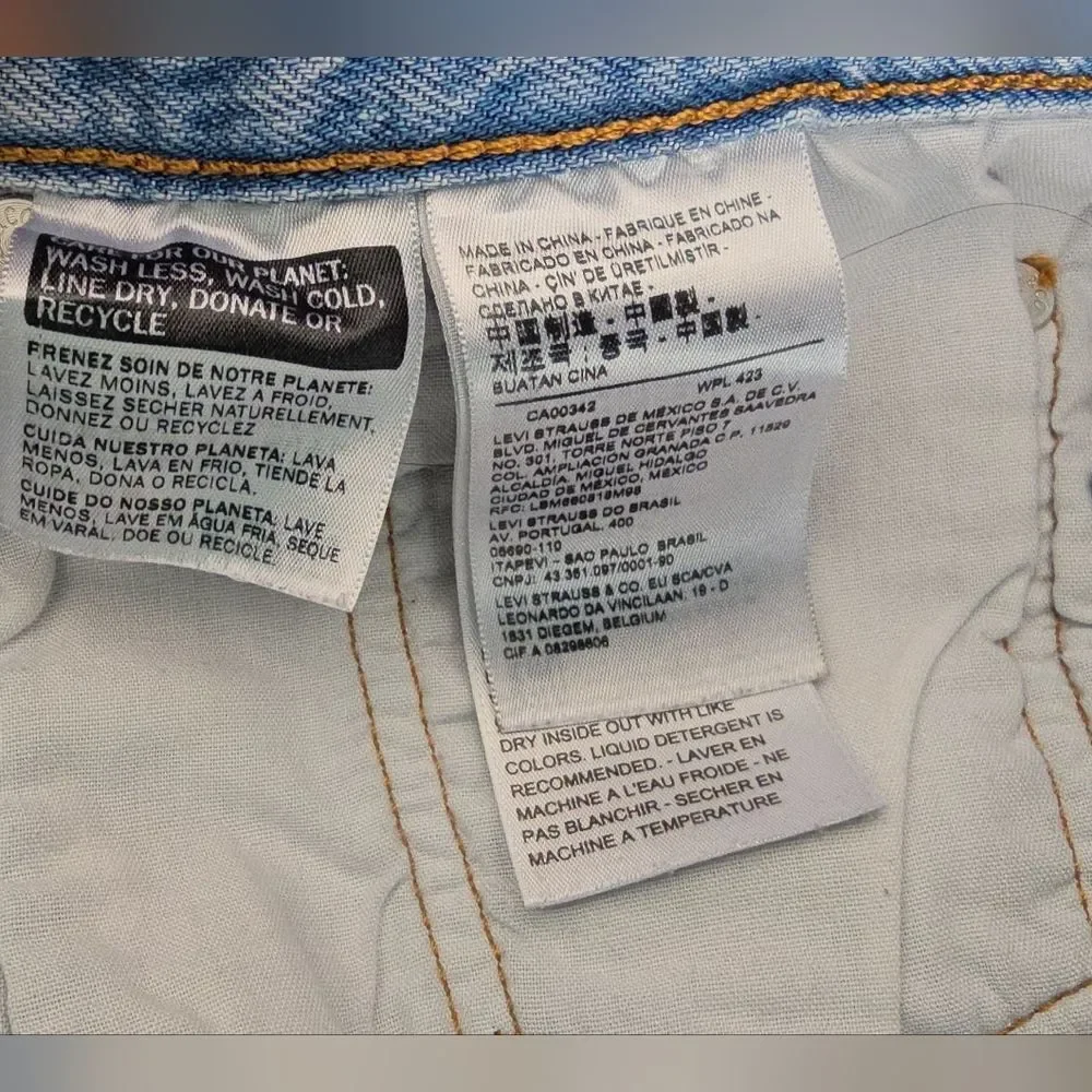 Light Blue Distressed Denim Women's Shorts. Great Condition.
